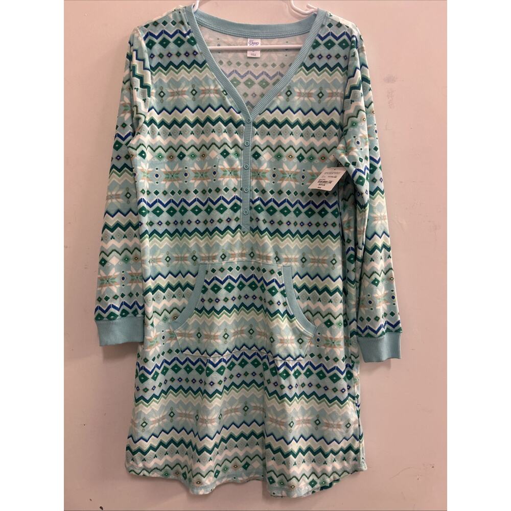 Sleep Chic Extra Soft Womens Pajama Dress Size Medium